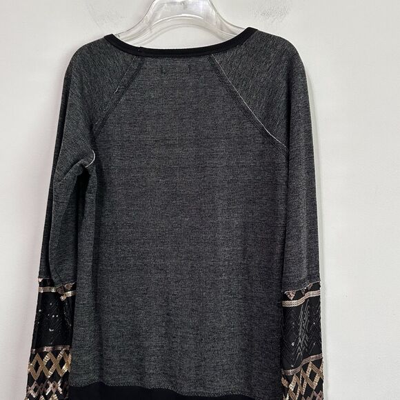 Maurices Sweater Knit Top M Gray Sequins Pullover Embellished Pullover NEW - Picture 8 of 11